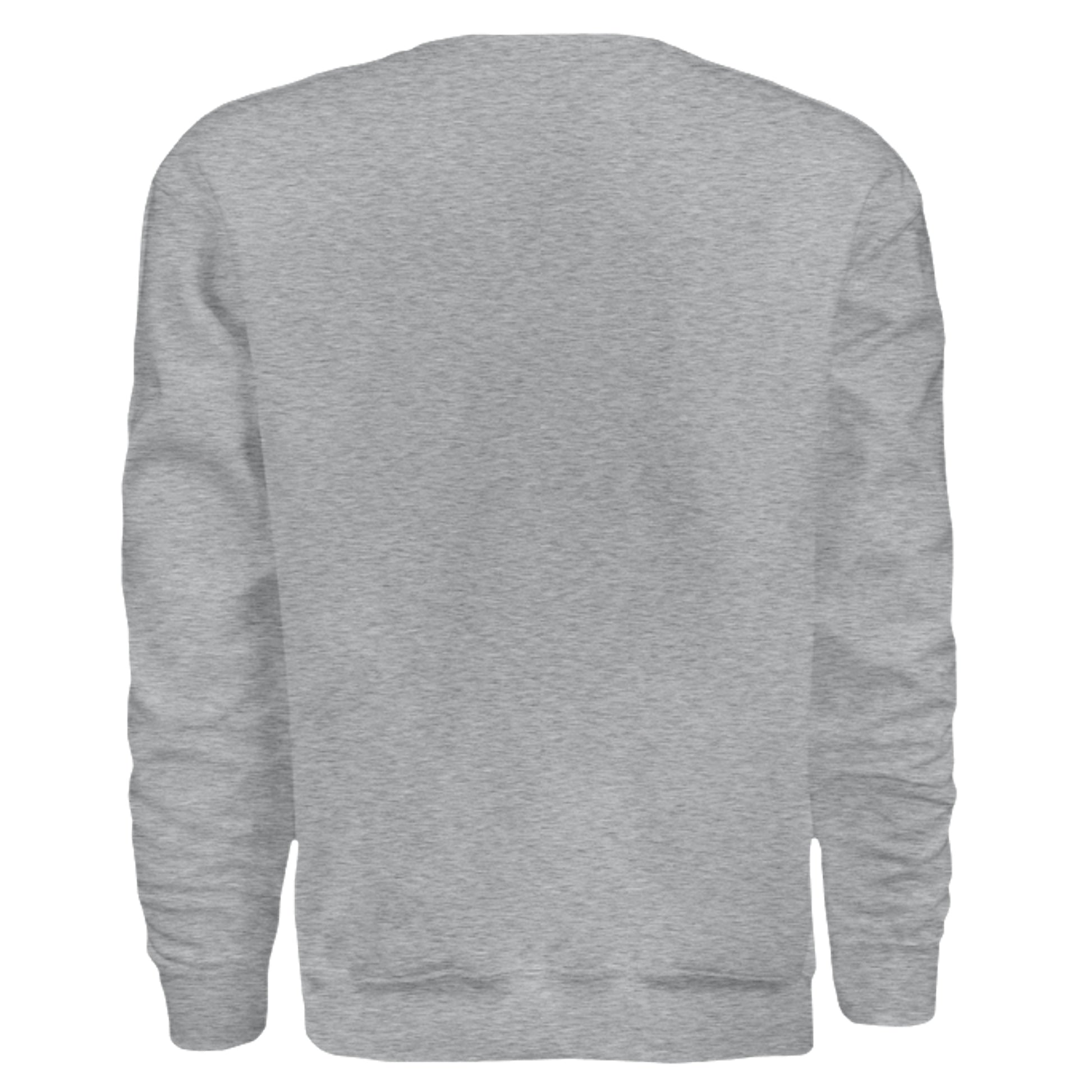 Camo Darlin' crewneck sweatshirt in Sport Grey — back view